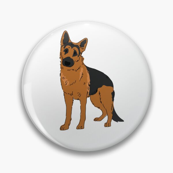 Item preview, German Shepherd Adolescent Cute Puppy Standing Digital Art  designed and sold by GSDDESIGNMERCH.