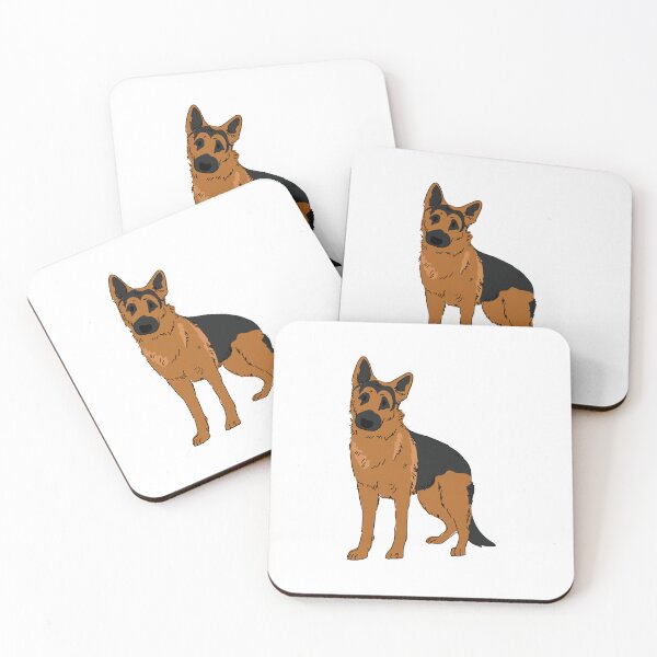 Item preview, German Shepherd Adolescent Cute Puppy Standing Digital Art  designed and sold by GSDDESIGNMERCH.