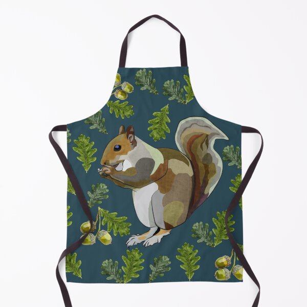 Item preview, Squirrel with Oak Leaves Acorns by BeeFoxTree (Evening) designed and sold by BeeFoxTree.
