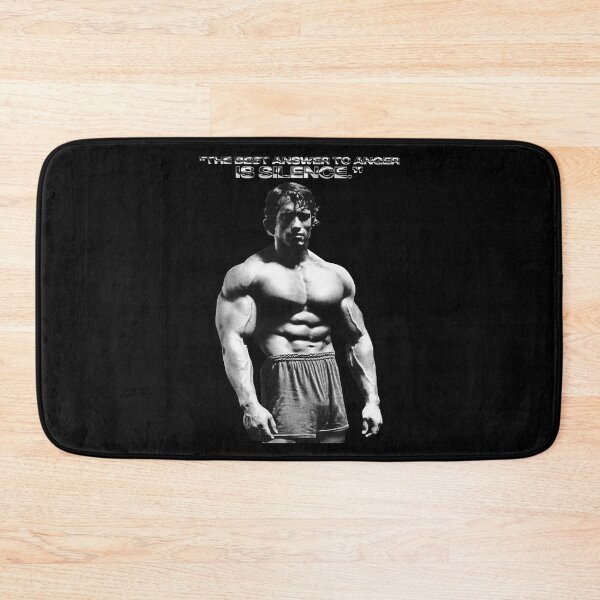 Item preview, Stoic Quote ”The best answer to anger is silence.” Arnold Schwarzenegger fan art designed and sold by HuzaifaNaveedh.