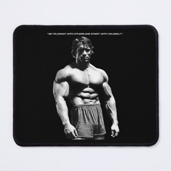 Item preview, Stoic Quote “Be tolerant with others and strict with yourself.” Arnold Schwarzenegger fan art designed and sold by HuzaifaNaveedh.