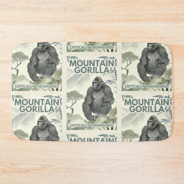 Item preview, Mountain Gorilla Critically Endangered Species designed and sold by Kayley  |  QuintaDaColherArtes.