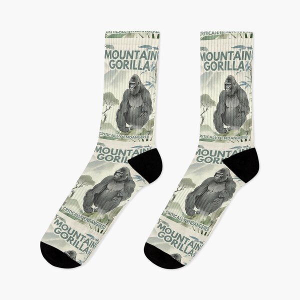 Item preview, Mountain Gorilla Critically Endangered Species designed and sold by Kayley  |  QuintaDaColherArtes.