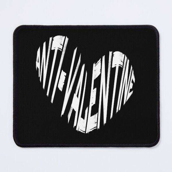 Item preview, White Anti-Valentine Heart Shape designed and sold by adlibmaria.