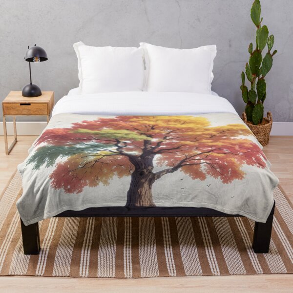 Item preview, A tree with different colors of leaves designed and sold by johndesign88.