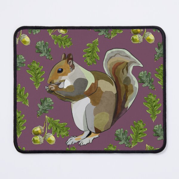 Item preview, Squirrel with Oak Leaves Acorns by BeeFoxTree (Fig) designed and sold by BeeFoxTree.