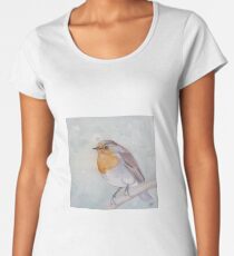 Old World Robin Women's Premium T-Shirt