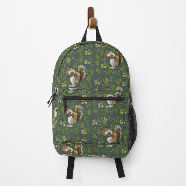Item preview, Squirrel with Oak Leaves Acorns by BeeFoxTree (Forest) designed and sold by BeeFoxTree.