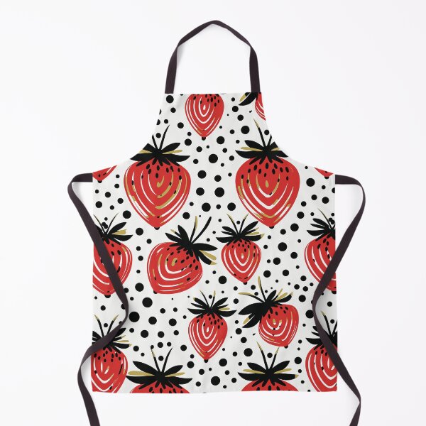 Item preview, Strawberry Splash: Artistic Berries on Polka Dot Field designed and sold by ColorfulVanilla.