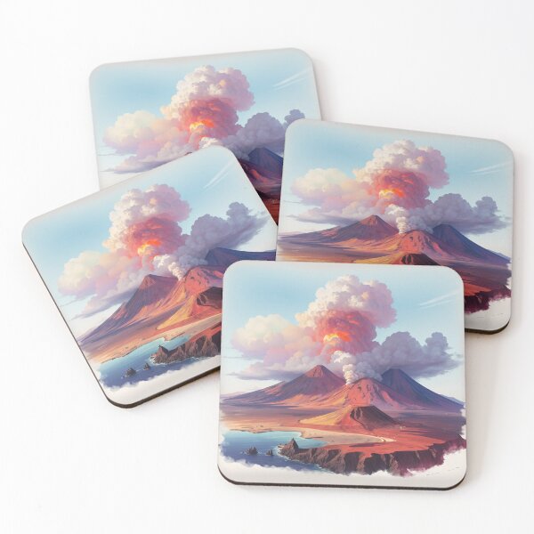 Item preview, A volcano erupting in the sky designed and sold by johndesign88.