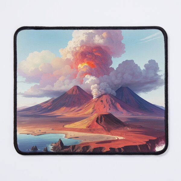 Item preview, A volcano erupting in the sky designed and sold by johndesign88.