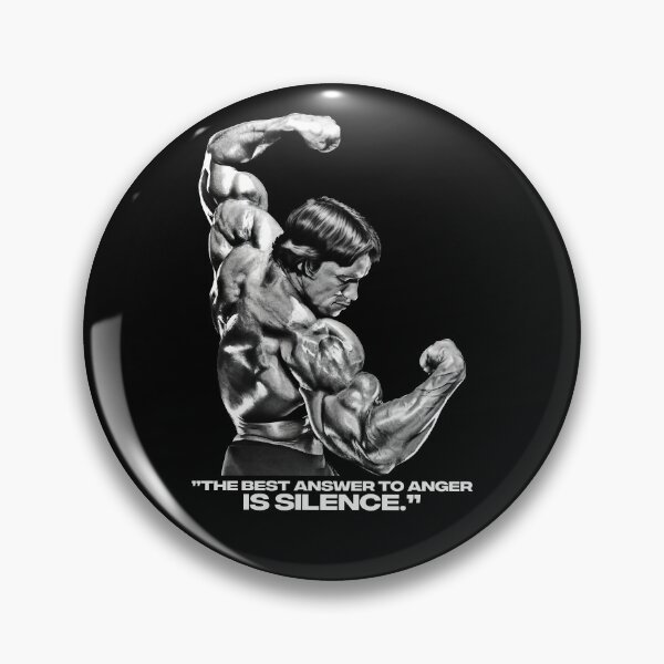 Item preview, Stoic Quote ”The best answer to anger is silence.” Arnold Schwarzenegger fan art designed and sold by HuzaifaNaveedh.
