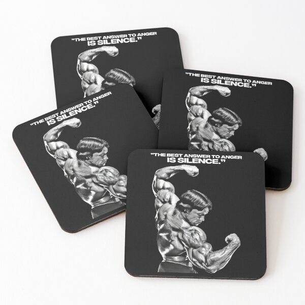 Item preview, Stoic Quote ”The best answer to anger is silence.” Arnold Schwarzenegger fan art designed and sold by HuzaifaNaveedh.
