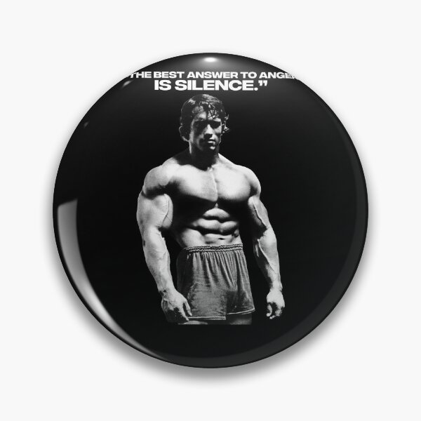 Item preview, Stoic Quote ”The best answer to anger is silence.” Arnold Schwarzenegger fan art designed and sold by HuzaifaNaveedh.
