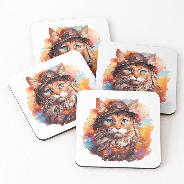 Item preview, cat wearing aviator style hat and glasses designed and sold by ArteeInnovation.