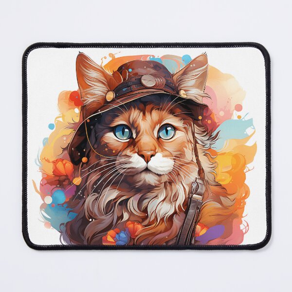 Item preview, cat wearing aviator style hat and glasses designed and sold by ArteeInnovation.