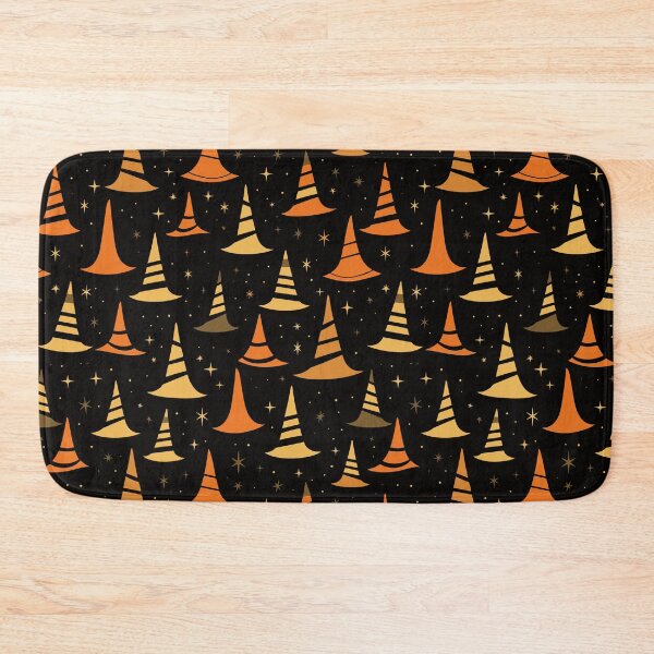 Item preview, Witching Hour: Enchanted Witch Hats and Stars Pattern designed and sold by ColorfulVanilla.