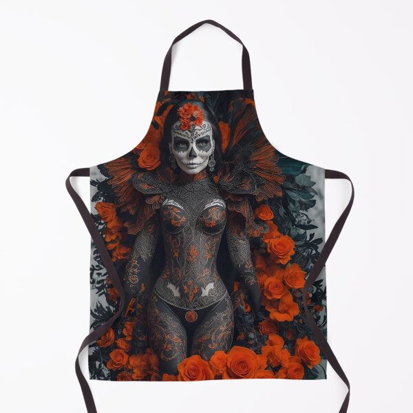 Item preview, Elegant gorgeous La Calavera Catrina, Lady of the afterlife, the Elegant Skull designed and sold by Fantasymachine.