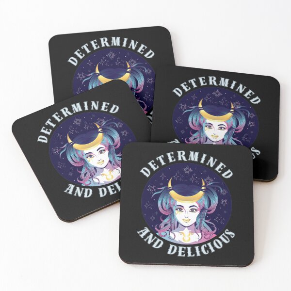 Item preview, Determined And Delicious. taurus sayings designed and sold by ZodiacWonders.