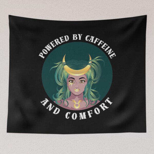 Item preview, Powered By Caffeine And Comfort designed and sold by ZodiacWonders.
