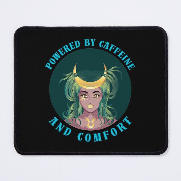 Item preview, Powered By Caffeine And Comfort. taurus birthday designed and sold by ZodiacWonders.