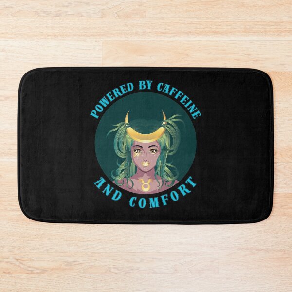 Item preview, Powered By Caffeine And Comfort. taurus birthday designed and sold by ZodiacWonders.