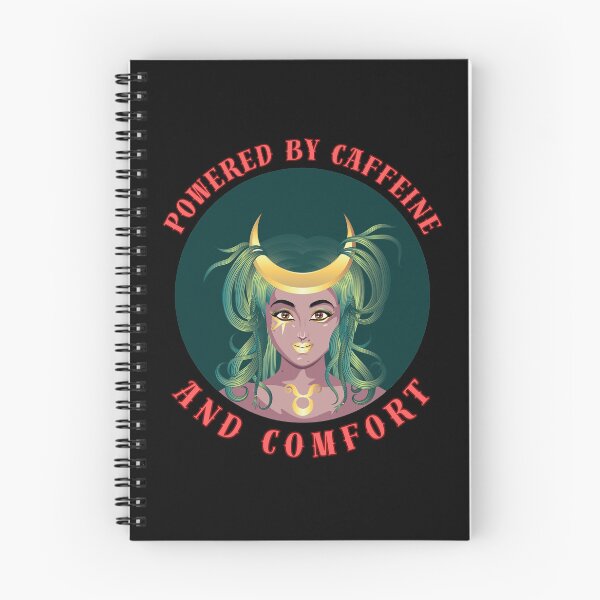 Item preview, Powered By Caffeine And Comfort. taurus astrology designed and sold by ZodiacWonders.