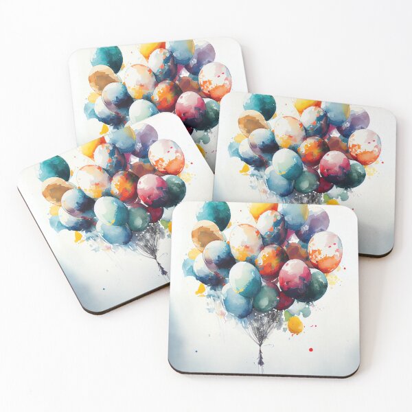 Artikelvorschau, Niedliche, skurrile bunte Luftballons entworfen und verkauft von Peek-Designs.