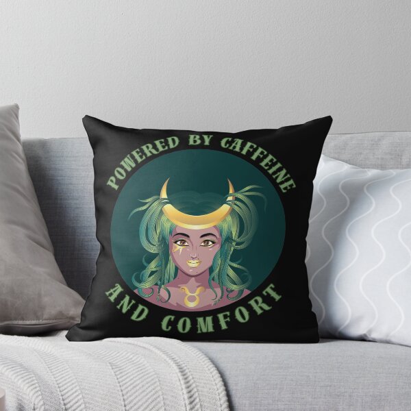 Item preview, Powered By Caffeine And Comfort. taurus horoscope designed and sold by ZodiacWonders.