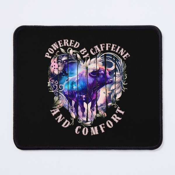 Item preview, Powered By Caffeine And Comfort. cute taurus designed and sold by ZodiacWonders.