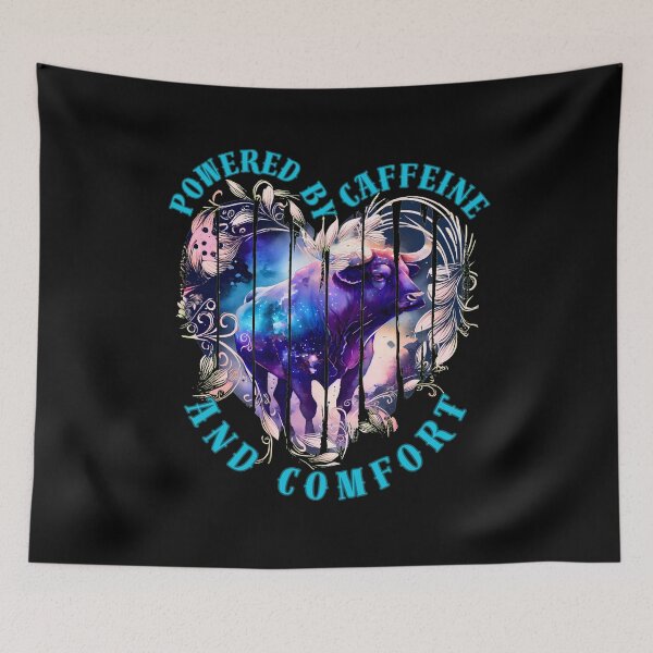 Item preview, Powered By Caffeine And Comfort. taurus astrological sign designed and sold by ZodiacWonders.
