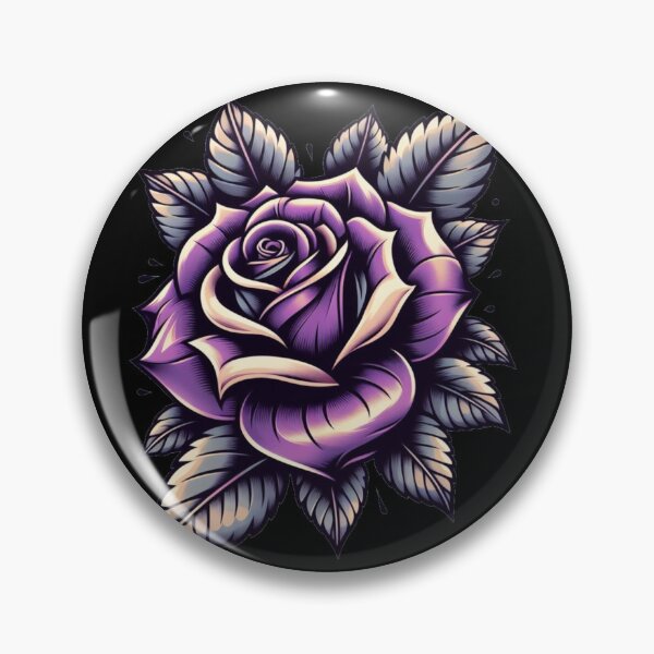 Aperçu de l'œuvre Purple Rose Tattoo Art - Inspiré par Ash & Imogen créée et vendue par AmberRoseWrites.