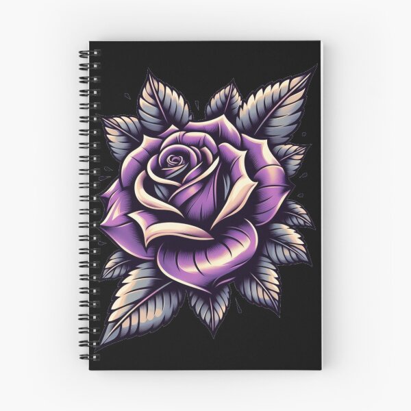Item preview, Purple Rose Tattoo Art - Inspired by Ash & Imogen designed and sold by AmberRoseWrites.