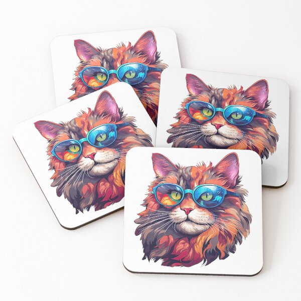 Item preview, the enigmatic cat glasses designed and sold by ArteeInnovation.