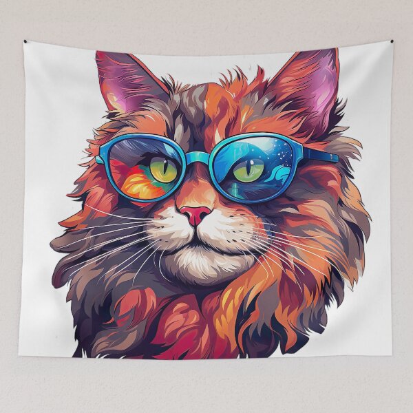 Item preview, the enigmatic cat glasses designed and sold by ArteeInnovation.