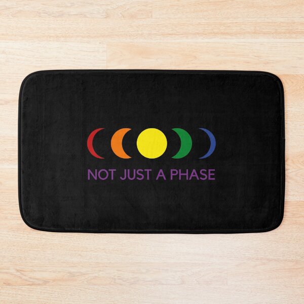 Item preview, LGBTQ T-shirt, Not Just A Phase Moon Slogan T-shirt, Gay Festival, Pride Festival, unisex t-shirt, designed and sold by PrideBeProud.