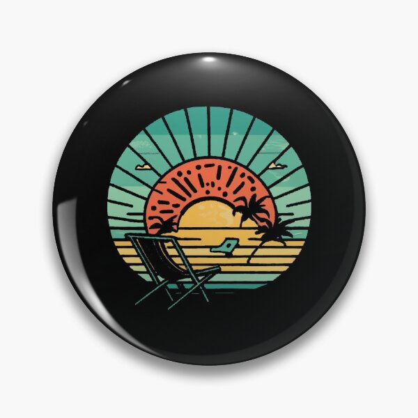 Item preview, Vintage sunbathing on the beach in the setting sun designed and sold by desinganddecor.