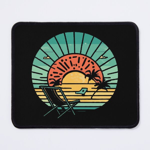 Item preview, Vintage sunbathing on the beach in the setting sun designed and sold by desinganddecor.