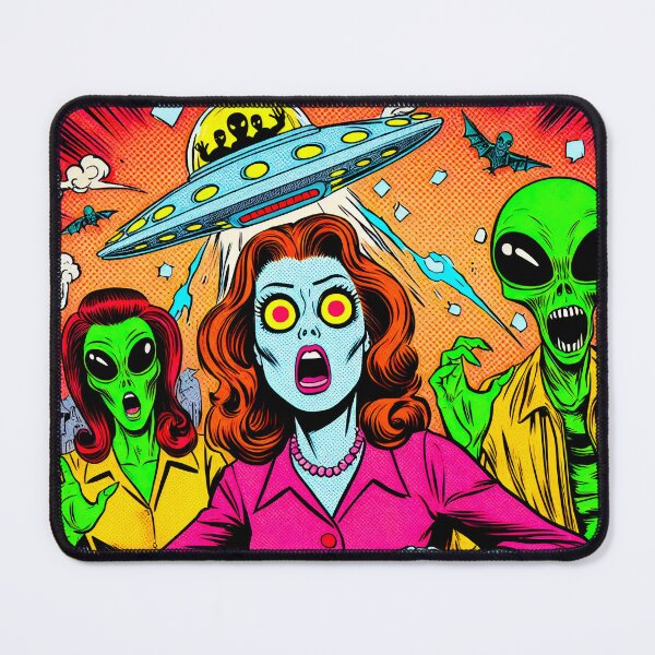 Item preview, Trippy Psychedelic Scifi Space Aliens designed and sold by AIPixelMaster.