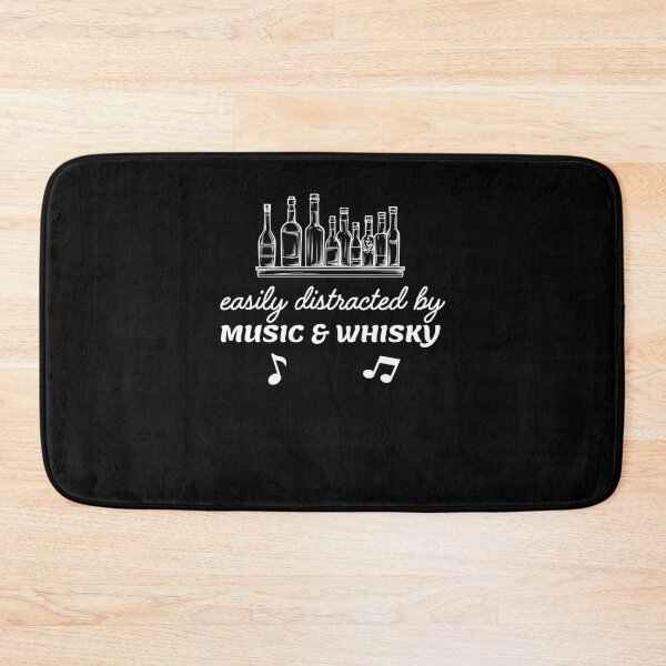Item preview, Easily distracted by music and whisky designed and sold by Gilpro Designs.