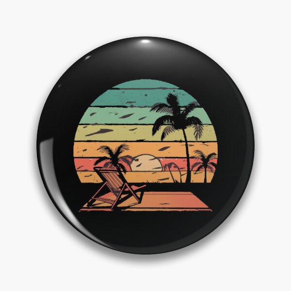 Item preview, Vintage sunbathing on the beach in the setting sun designed and sold by desinganddecor.