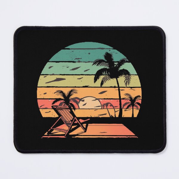 Item preview, Vintage sunbathing on the beach in the setting sun designed and sold by desinganddecor.