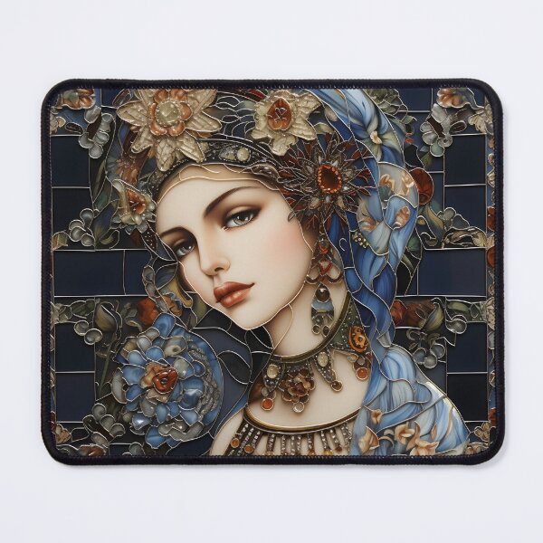 Item preview, Majestic Mosaic: A Portrait of Art Nouveau Elegance designed and sold by shadowpalette.