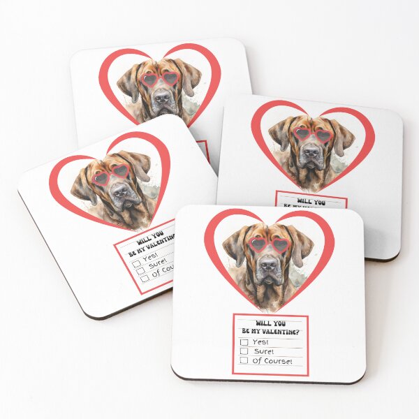 Item preview, Valentine's Day Dog Fila Brasileiro designed and sold by M1234s.