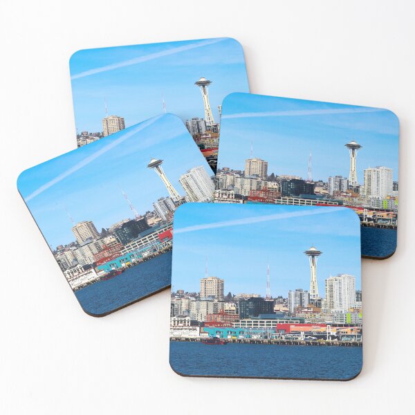 Item preview, Seattle Skyline from ferry - Seattle space needle designed and sold by Tara Smithson.