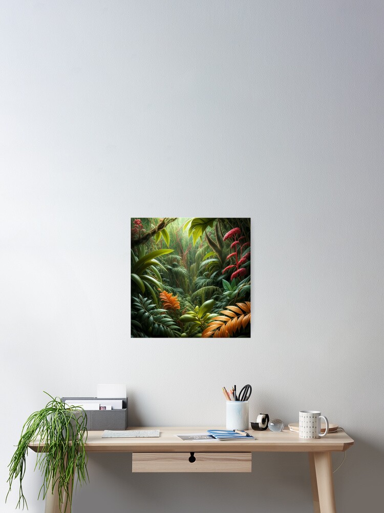 Aperçu 2 sur 3. Poster avec l'œuvre Tropiques, Nature créée et vendue par DesignGoodStore.