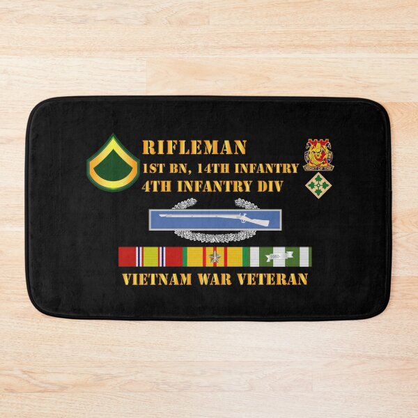 Item preview, Army - 1st Bn 14th Inf - 4th ID - Rifleman - PFC - Vietnam Vet designed and sold by Military Insignia Products.