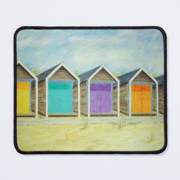 Item preview, Beach huts artwork designed and sold by Kathryn Green.