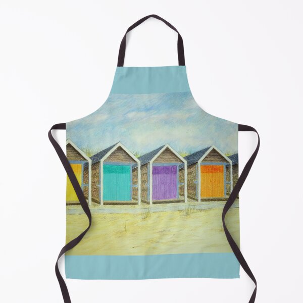 Item preview, Beach huts artwork designed and sold by Kathryn Green.