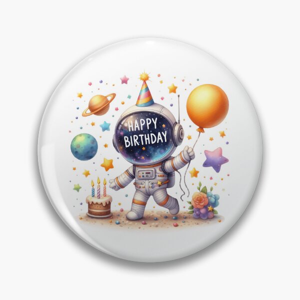 Item preview, Happy Birthday Astronaut  designed and sold by OutbreakDesigns.